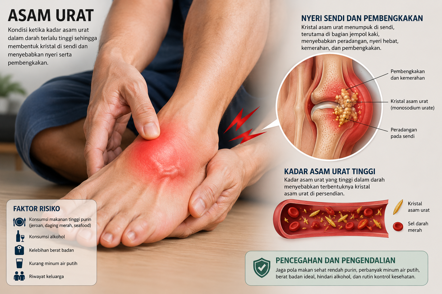 Cara Mengobati Asam Urat pada Kaki Secara Tradisional dan Alami Tanpa Ribet